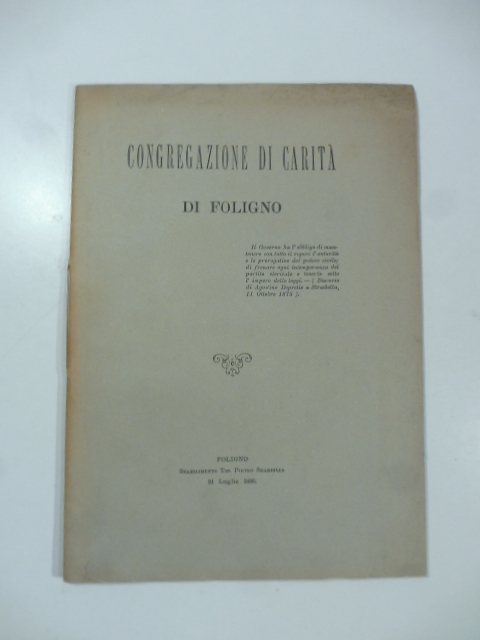 Congregazione di carità di Foligno